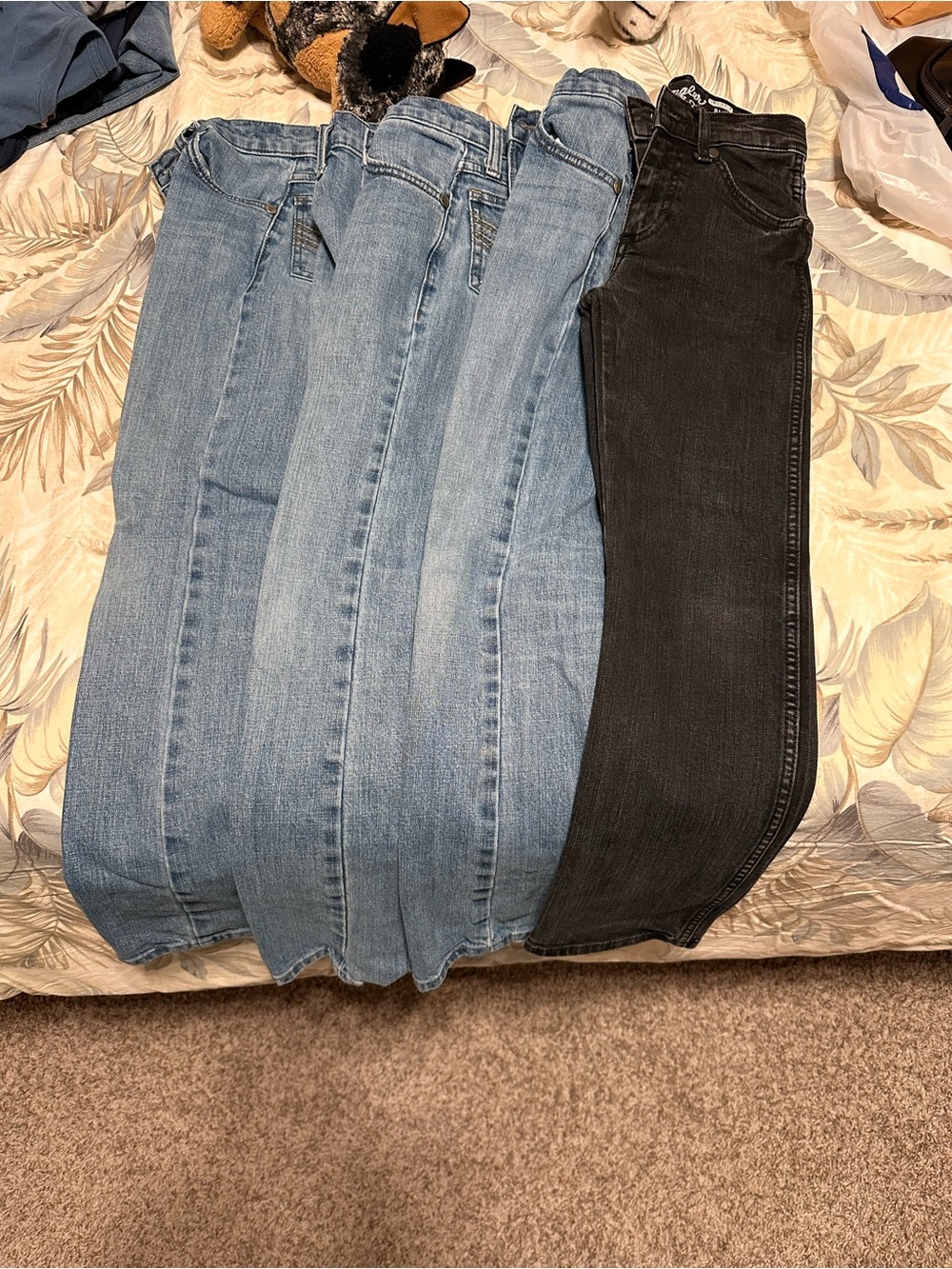 Wrangler Kids Jeans Bundle - Light Blue & Black Denim